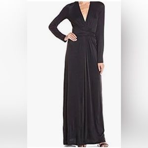BCBGMAXAZRIA BLACK ‘PEARL’ MAXI DRESS